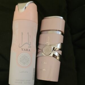 Yara Perfumed Spray and Bottle Set - Pink